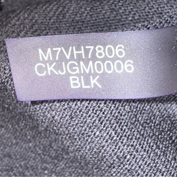 Calvin Klein | Women’s Black Bell Sleeve Round Neck Stretch Blouse Top Size L - Picture 9 of 9